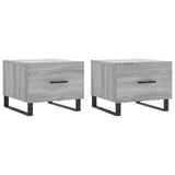 Coffee Tables 2 pcs Grey Sonoma 50x50x40 cm Engineered Wood 829457