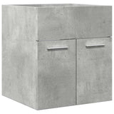 2 Piece Bathroom Furniture Set Concrete Grey Engineered Wood 856368