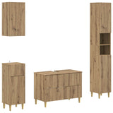 4 Piece Bathroom Cabinet Set ARNHEM Artisan Oak Engineered Wood 3417935