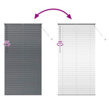Venetian Blinds Manual Dark Grey 220 x 115 cm Aluminium 42006100