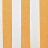 Awning Top Sunshade Canvas Sunflower Yellow & White 4 x 3 m 141017
