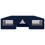 Professional Party Tent with Side Walls 4x9 m Blue 90 g/m 48530