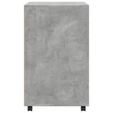 Rolling Cabinet Concrete Grey 60x48x81 cm Engineered Wood 853167