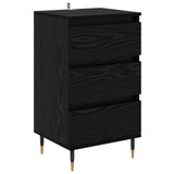 Sideboard with Drawer Black oak 35 x 40 x 70 cm Engineered wood 881698