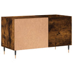 ZNTS Record Cabinet Smoked Oak 85x38x48 cm Engineered Wood 831697