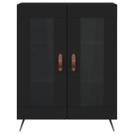 Highboard Black 69.5x34x180 cm Engineered Wood 3198250
