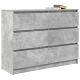 Sideboard Concrete Grey 100x35x76 cm Engineered Wood 3328501