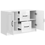 Sideboard High Gloss White 89 x 34.5 x 57 cm Engineered Wood 895809