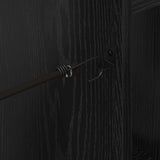 Golf Cabinet Plain Black Oak 102 x 45 x 85.5 cm 899456