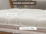 80cm End of Bed Bench, Window Seat, Tufted Bench for Bedroom, Hallway, Living Room, Cream White T3398P330549