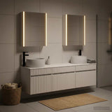 Bathroom Cabinet Set 5 pcs White Engineered Wood 3406647