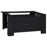 Washing Machine Pedestal Black 64 x 55 x 32.5 cm Steel 42022035