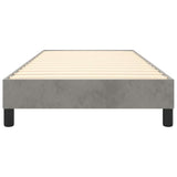 Box Spring Bed Frame Light Grey 90x200 cm Velvet 3120748