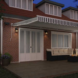 Retractable Awning Anthracite and White 3215790