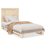 Bed Frame Natural Wood Solid Pine Wood Single Durable Bed Frame 3281551