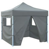 Foldable Party Tent Pop-Up with 4 Sidewalls 3x3 m Anthracite 44964