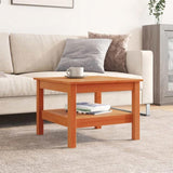 Coffee Table Wax Brown 55x55x40 cm Solid Wood Pine 847175