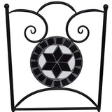 Folding Chairs 2 pcs Ceramic Black and White 41533
