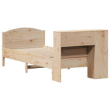 Bookcase Bed without Mattress 100x200cm Solid Wood Pine 3323080