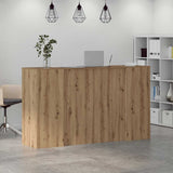 Reception Desk Artisan Oak 180x50x103.5 cm Engineered Wood 3324177