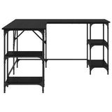 Desk Black Oak 139 x 139 x 75 cm Engineered Wood 882870