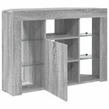 Corner LED TV Cabinet Grey Sonoma 100x40x68cm Engineered Wood 889791