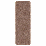 Anti-slip Stair Mats Latex backing 15 pcs Brown 60 x 25 cm PP 4019806