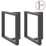 Dining Table Legs T-Shaped 2 pcs Anthracite 70x35x cm Steel 4013058
