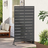 Privacy Screen 100 x 50 x 180 cm Steel Black 868563