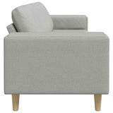 Living Room Couch Cloud Grey 250 x 77 x 76 cm Polyester 3335089