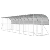 Against Wall Chicken Coop Silver 1000 x 200 x 215 cm 3434739