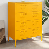 Sideboard Mustard Yellow 68x39x89 cm Steel 842985