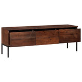 TV Cabinet Honey brown 110 x 30 x 36 cm Solid acacia wood 4104021