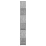 Book Cabinet Room Divider Concrete Grey 60x24x186 cm Engineered Wood 809102
