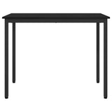 Table Black Oak 100 x 50 x 76.5 cm Engineered Wood and Steel 873774