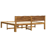 Double Bed Frame with Headboard ROSTOCK Natural 200 x 200 cm 3405471