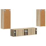 TV Cabinet Set Wall-mounted 2 pcs Sonoma Oak Engineered Wood 3408972