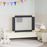 Toddler Safety Bed Rail Dark Grey 100x25 cm Fabric 10226
