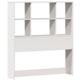 Bookcase Bed without Mattress White 90x200cm Solid Wood Pine 3322388