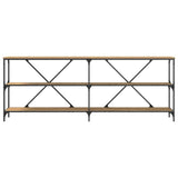 Console Table Artisian Oak 200 x 30 x 75 cm Engineered Wood 863446