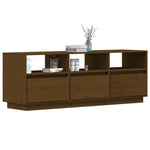 TV Cabinet Honey Brown 140x37x50 cm Solid Wood Pine 813433