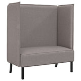 Highback Sofa Taupe 109 x 56 x 121 cm Fabric 42010838