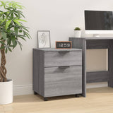 Mobile File Cabinet with Wheels Grey Sonoma 45x38x54 cm Engineered Wood 817136
