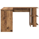 Corner Desk Old Wood 140 x 113.5 x 75 cm Engineered Wood 869560