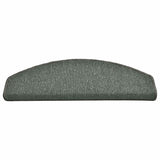 Stair Mats 15 pcs 65x24x4 cm Dark Green Half Round Large 322361