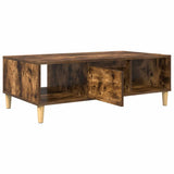 Coffee Table Smoked Oak 102 x 55 x 35 cm Engineered Wood 876193