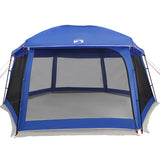 ZNTS Pool Tent with Removable Fly & Mesh Walls Azure Blue 618x532 cm 4100628