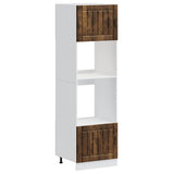 Oven Cabinets 2 pcs Lucca Smoked Oak Engineered Wood 3315046