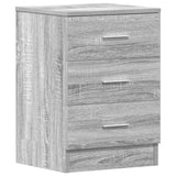 Bedside Cabinet Grey Sonoma 38x35x56 cm Engineered Wood 815323