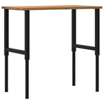 Workbench Light Brown 100x60x cm Solid Wood Oak 3309697